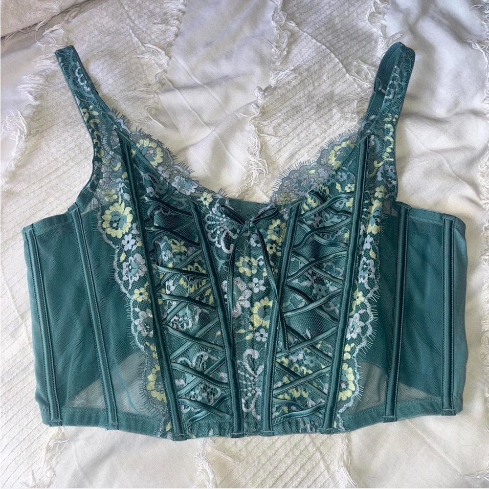 Victoria’s Secret Dream Angels Unlined Lace Up Corset XL